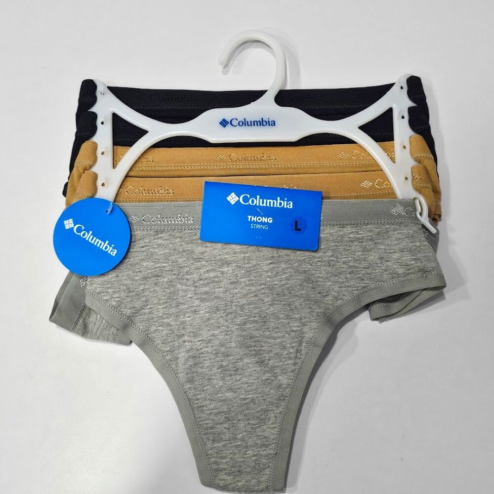 Columbia Women's 4-Way Stretch  Thong 5-Pack